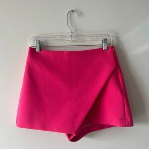ZARA Asymmetrical Skort | Size M | Pink